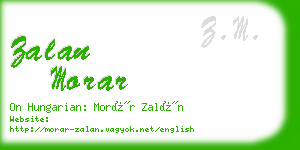 zalan morar business card